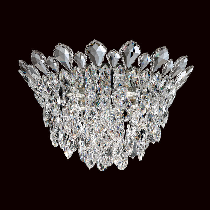 Schonbek Trilliane Strands 4 Light Crystal Close to Ceiling Light