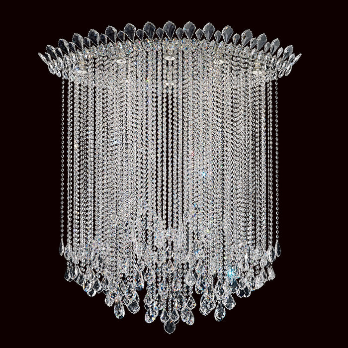 Schonbek Trilliane Strands 8 Light Crystal Close to Ceiling Light