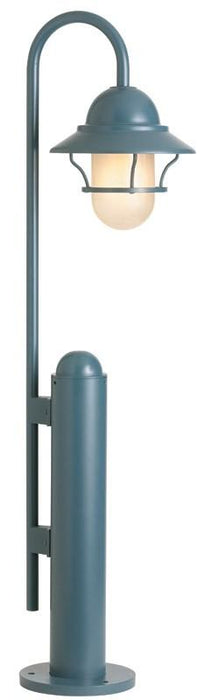 Snoc  Aluminum Bollard With Frosted Glass Globe Model:  LH0870 LH (0870)