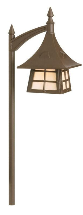 Snoc  Cast Aluminum Path Light With Pearl Acrylic Panels Model:0225 LV