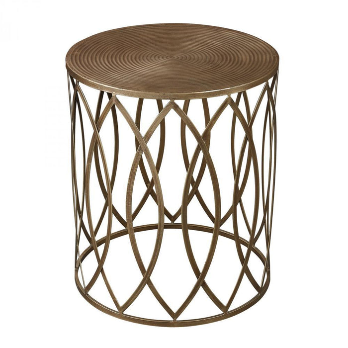 Sterling 138-009 Sutton Accent Table In Gold Leaf