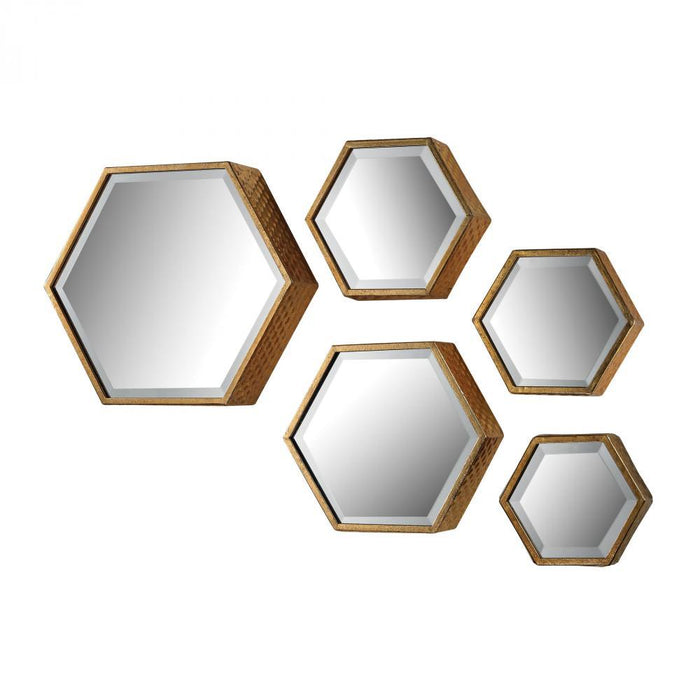 Sterling 138-170/S5 Hexagonal Mirrors - Set Of 5