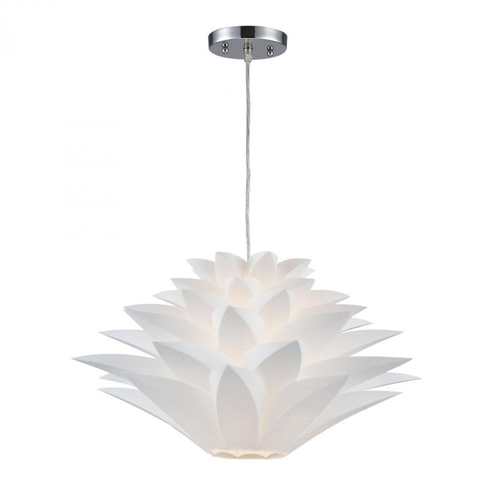 Sterling 143-001 Inshes 1 Light Mini Pendant Lamp In White