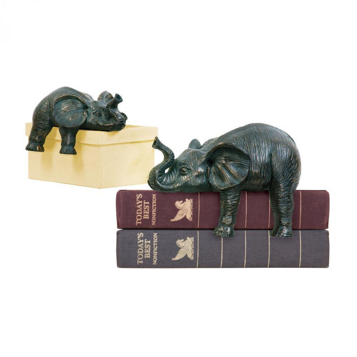 Sterling 4-8527172 Sprawling Elephants Statues - Set Of 2