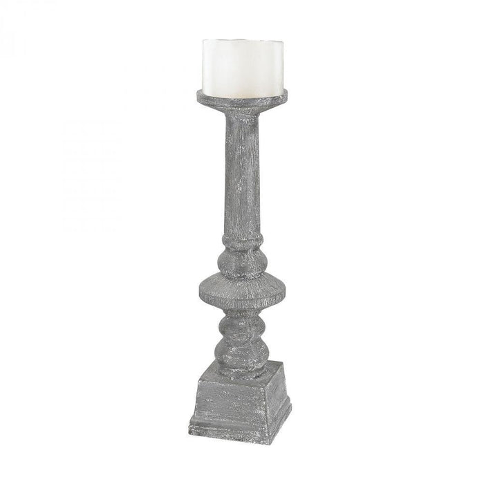 Sterling 9166-022 Floor Standing Grey Washed Candle Holder - Medium