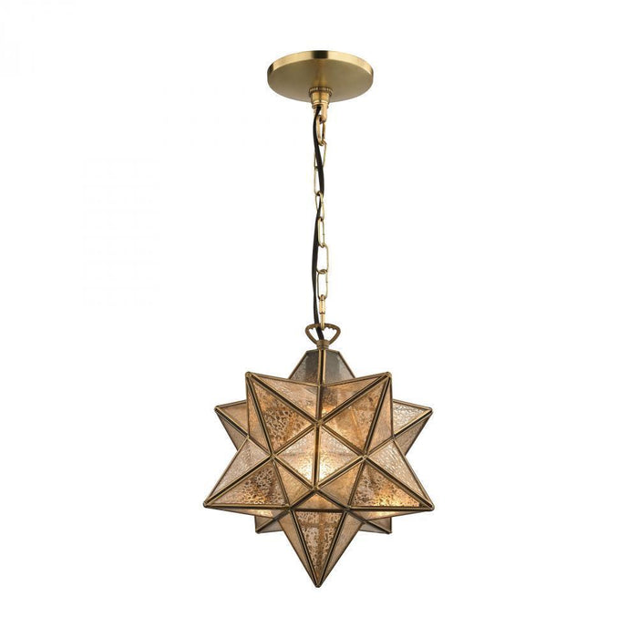 Sterling Moravian Star Pendant  Gold Model: 1145-006