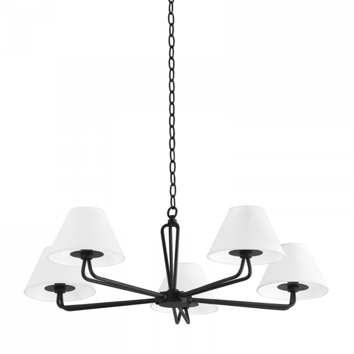 Troy 5 Light Chandelier Model: F2536-BI