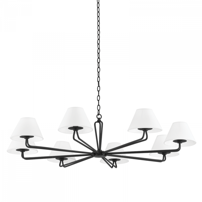 Troy 8 Light Chandelier Model: F2550-BI