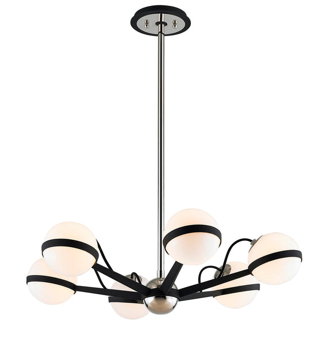 Troy Ace 6 Light Chandelier Small Model: F7163