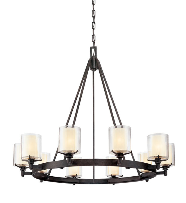 Troy Arcadia 10 Light Chandelier Model: F1710FR