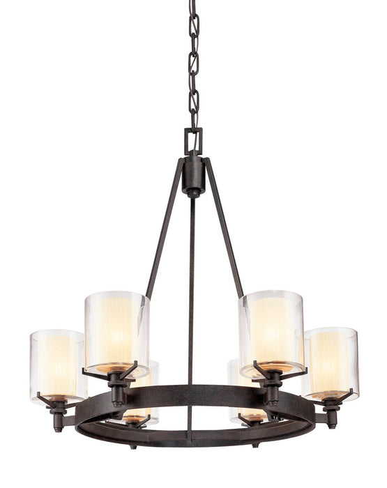 Troy Arcadia 6 Light Chandelier Model: F1716FR