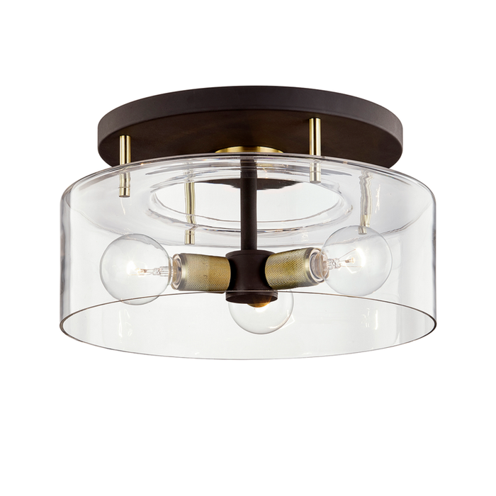 Troy Bergamot Station 3 Light Semi Flush Model: C7542