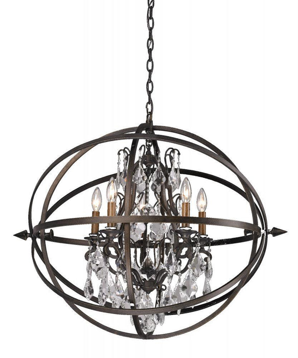 Troy Byron 5 Light Chandelier Large Model: F2996