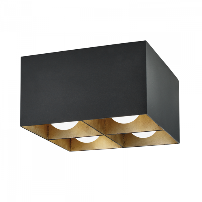 Troy Felix 4 Light Flush Mount Model: C2504-TBK/WSL