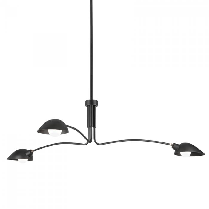 Troy Leo 3 Light Pendant Model: F7813-SBK