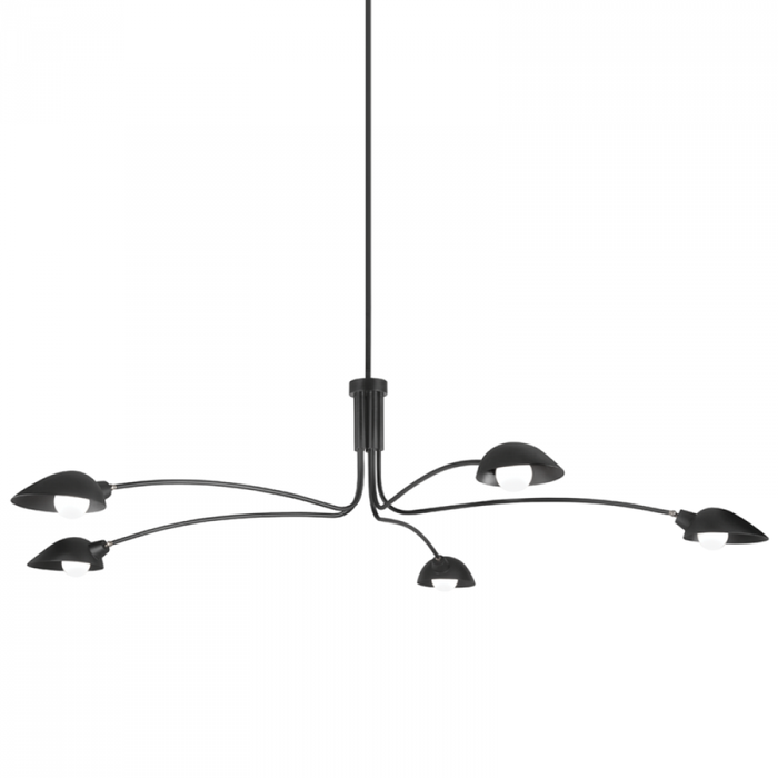 Troy Leo 5 Light Pendant Model: F7815-SBK