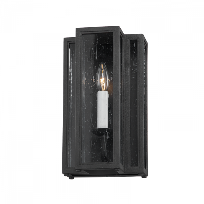 Troy Leor 1 Light Small Exterior Wall Sconce Model: B3601-TBK