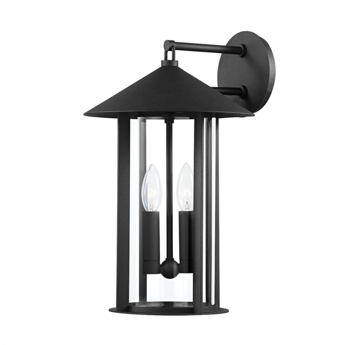 Troy Long Beach 2 Light Exterior Wall Sconce Model: B1952-TBK