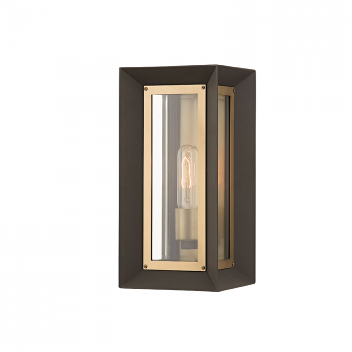 Troy Lowry 1 Light Small Exterior Wall Sconce Model: B4051-TBZ/PBR