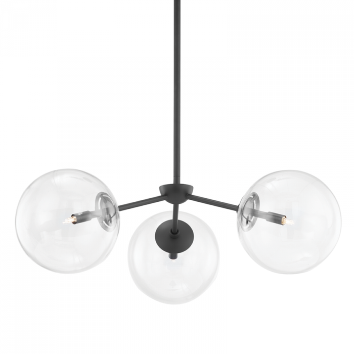 Troy Madrid 3 Light Chandelier Model: F8203-SBK