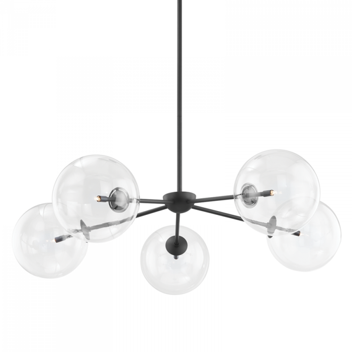 Troy Madrid 5 Light Chandelier Model: F8205-SBK