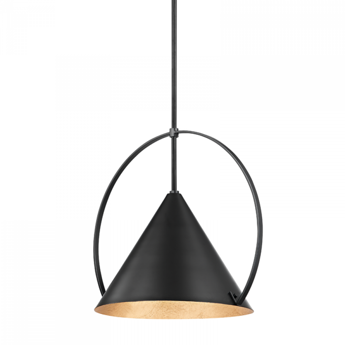 Troy Mari 1 Light Small Pendant Model: F1818-GL/SBK