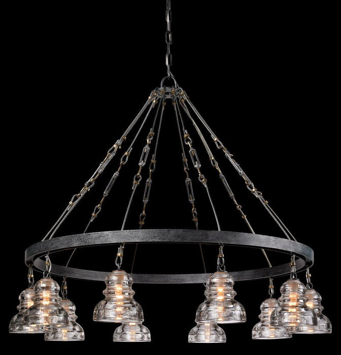 Troy Menlo Park 10 Light Chandelier Large Model: F3137