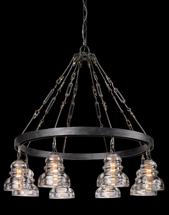 Troy Menlo Park 8 Light Chandelier Medium Model: F3136