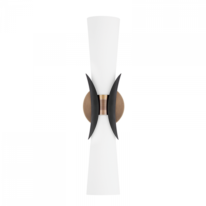 Troy Muncie 2 Light Wall Sconce Model: B2102-PN/SBK