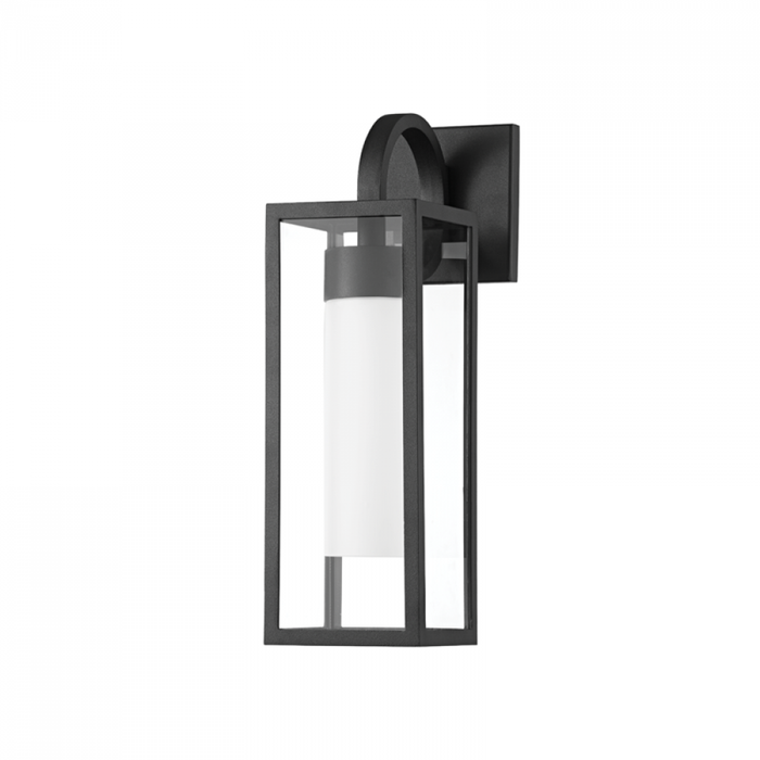 Troy Pax 1 Light Small Exterior Wall Sconce Model: B6911-TBK