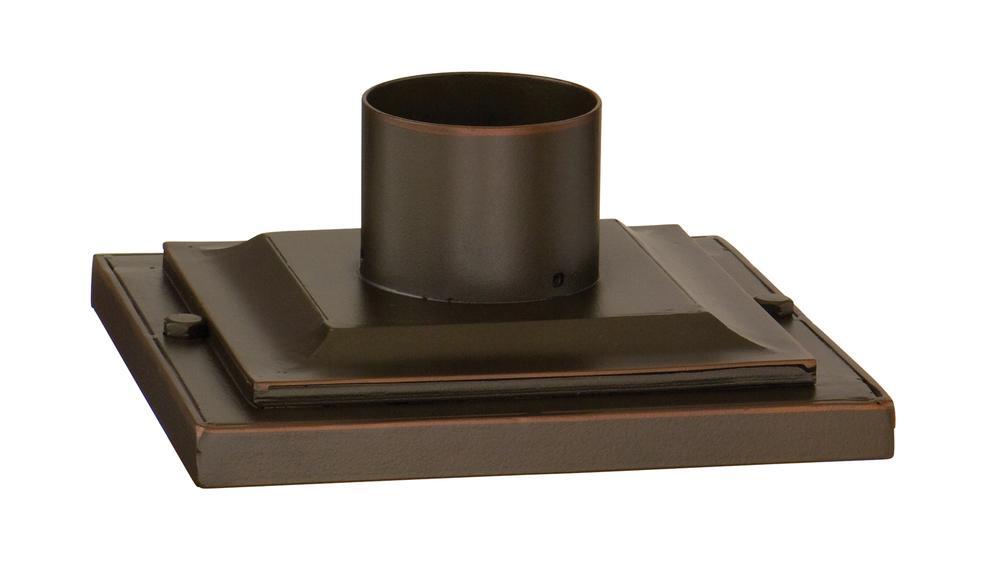 Troy Matte Black Pier Mount Cast Aluminum Square Model: PM4941MB