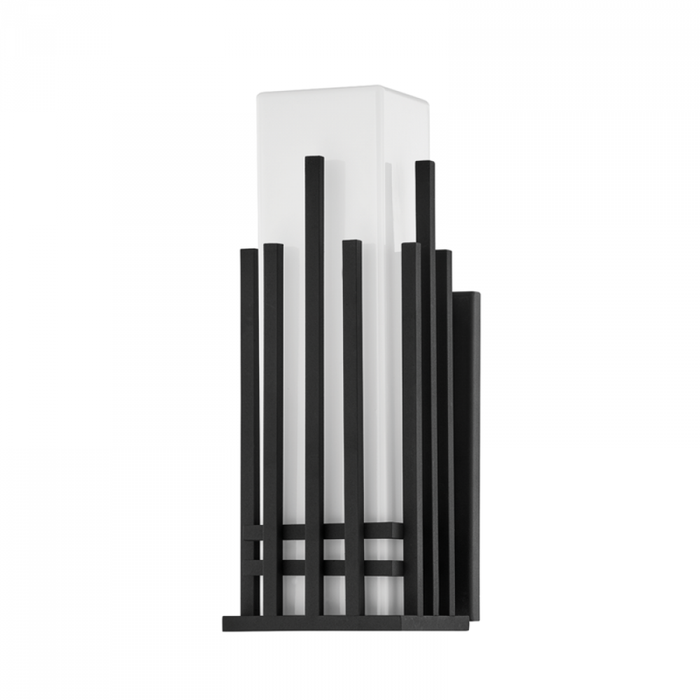 Troy San Mateo 1 Light Medium Exterior Wall Sconce Model: B5412-TBK