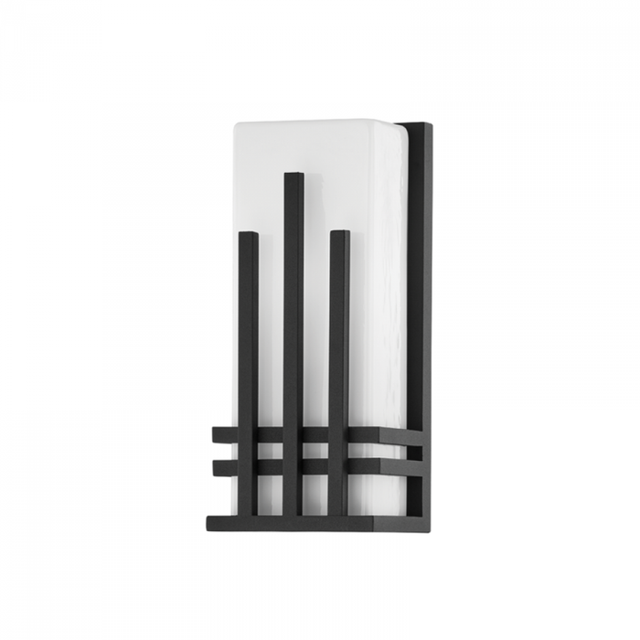 Troy San Mateo 1 Light Small Exterior Wall Sconce Model: B5411-TBK