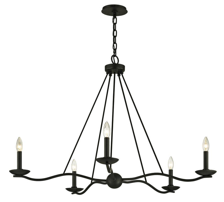 Troy Sawyer 5 Light Chandelier Model: F6305