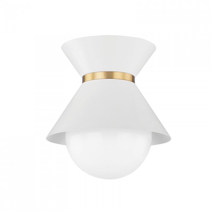 Troy Scout 1 Light Flush Mount Model: C8610-SBK/PN