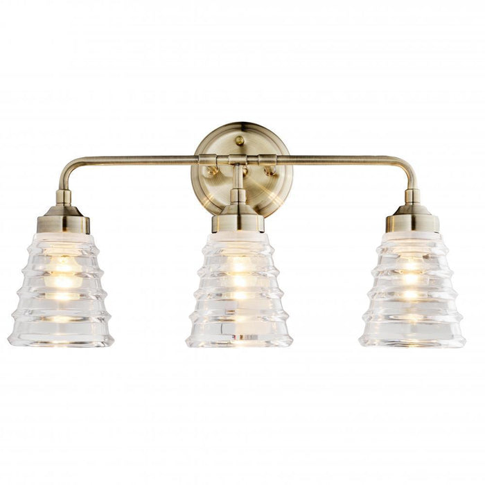 Varaluz Amherst 3 Light Bath  Antique Brass Model: 313B03AB