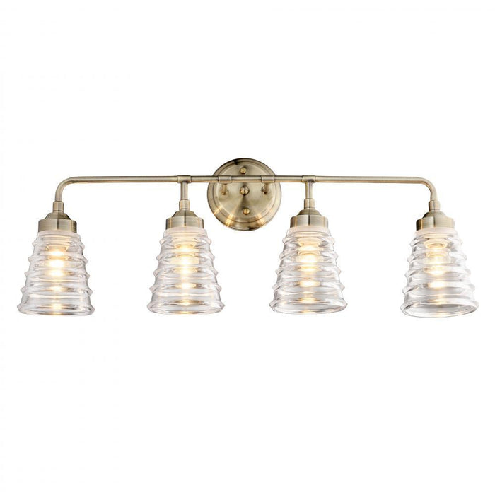 Varaluz Amherst 4 Light Bath  Antique Brass Model: 313B04AB