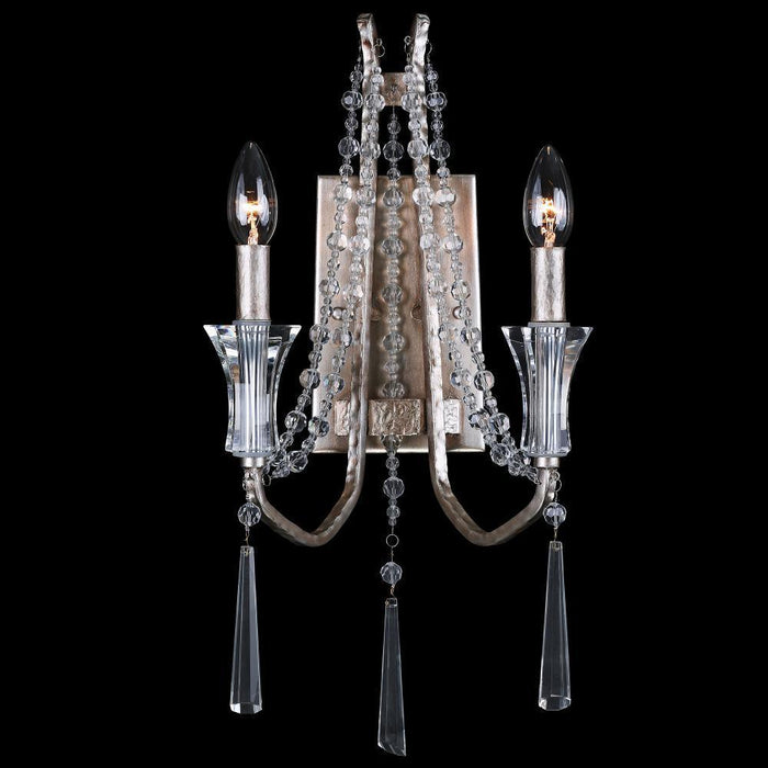 Varaluz Barcelona 2 Light Crystal Sconce  Transcend Model: 270W02TR