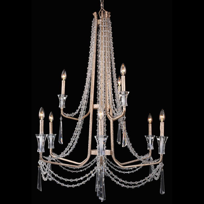 Varaluz Barcelona 9 Light 2 Tier Crystal Chandelier  Model: 270C09TR