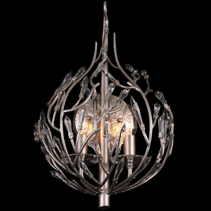 Varaluz Bask 2 Light Crystal Sconce  Gold Dust Model: 271K02GD