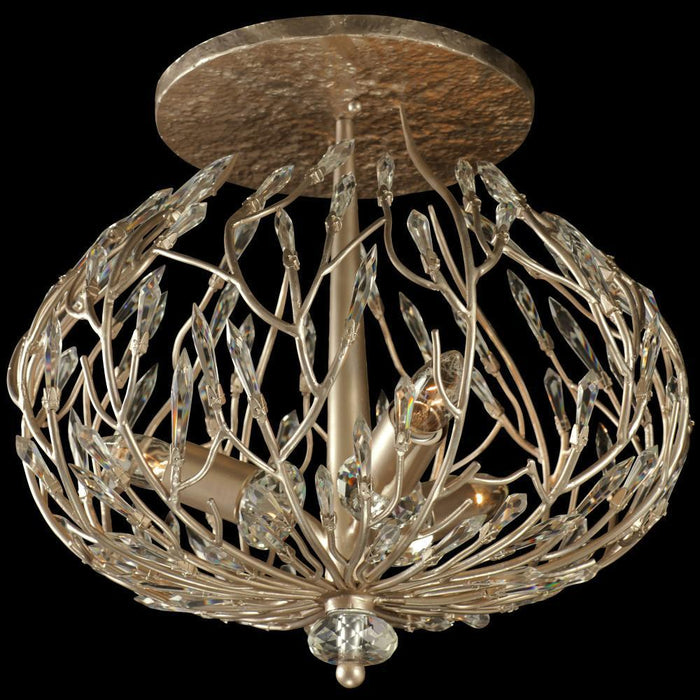 Varaluz Bask 3 Light Crystal Ceiling Mount  Gold Model: 271S03GD