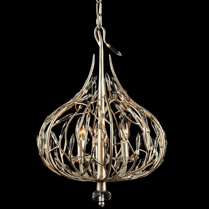 Varaluz Bask 3 Light Crystal Mini Pendant  Gold Dust Model: 271M03GD