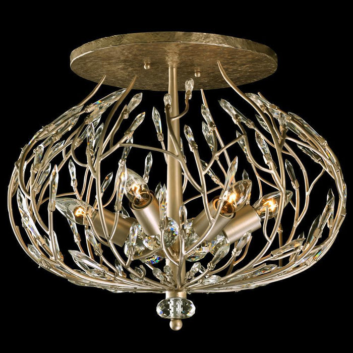 Varaluz Bask 6 Light Crystal Ceiling Mount  Gold Model: 271S06GD