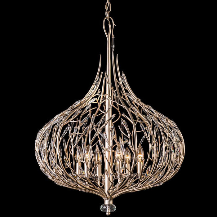 Varaluz Bask 6 Light Crystal Pendant  Gold Dust Model: 271P06GD