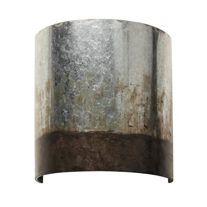 Varaluz Cannery 1 Light Sconce  Ombre Galvanized Model: 323W01OG