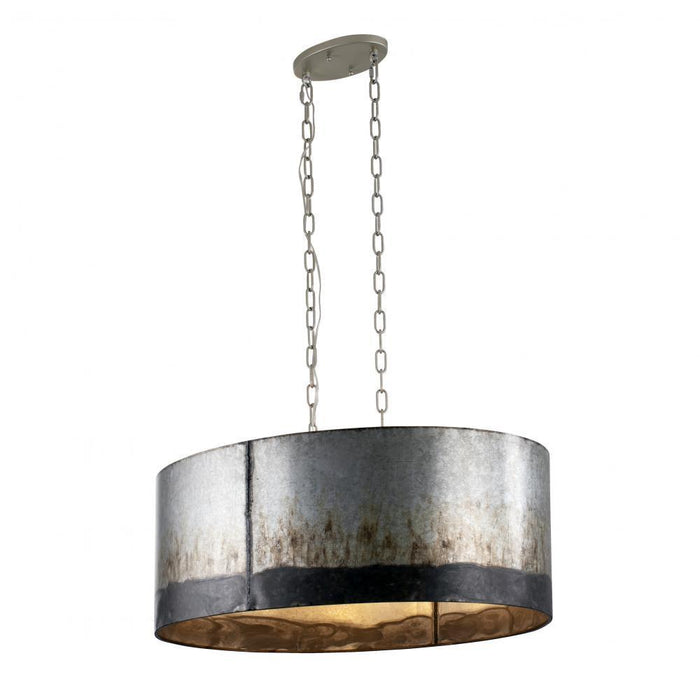 Varaluz Cannery 6 Light Ova Linear Pendant  Ombre Model: 323N06OG