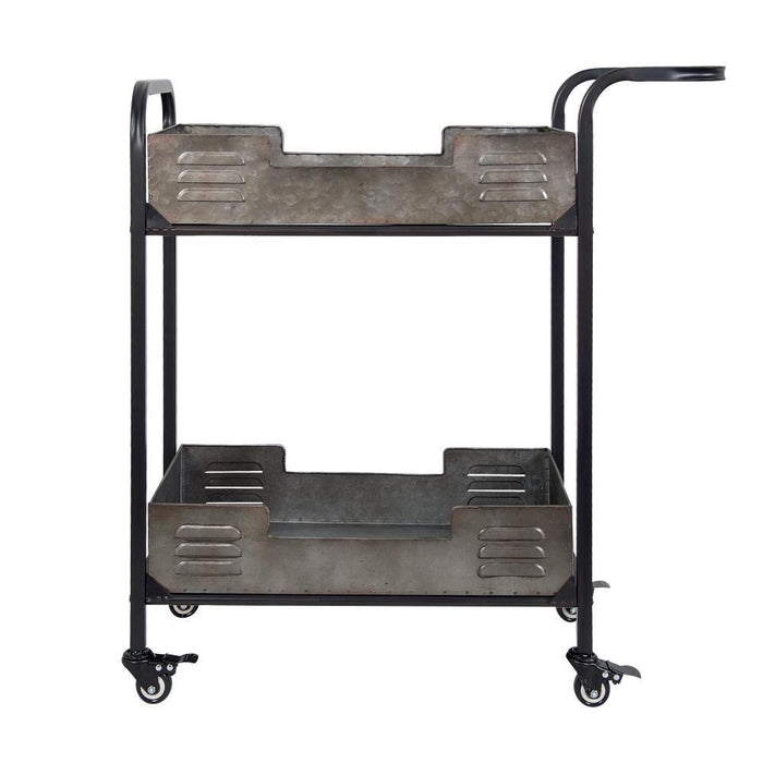 Varaluz Casa Elixir Rustic Metal Bar Cart Model: 4FEN0201