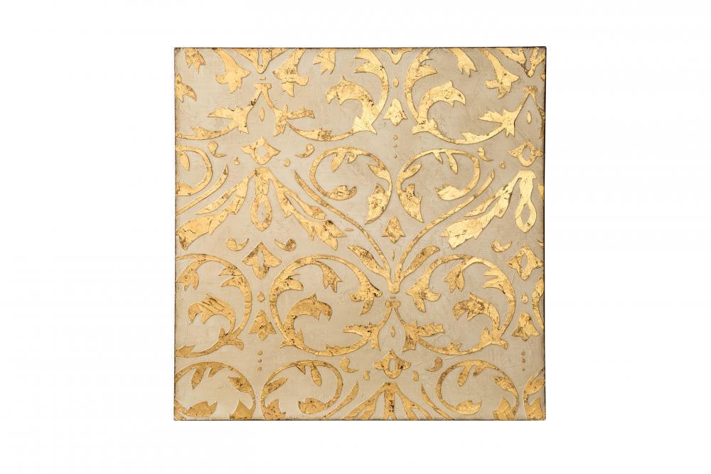 Varaluz Casa Gold Damask Trefoil Wall Art  Ivor Gold Model: 425A60