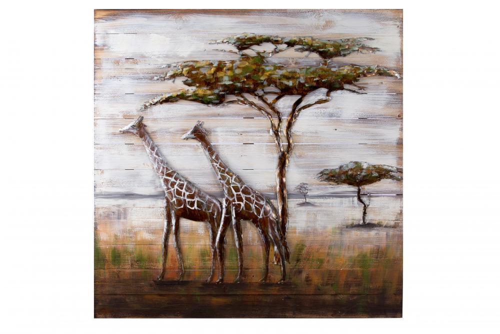 Varaluz Casa Serengeti Mixed Media Metal On Wood Wall Art Model: 4DWA0109