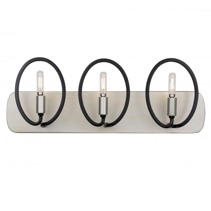 Varaluz Eliptico 3 Light Bath  Silverad Black Model: 316B03SOBL